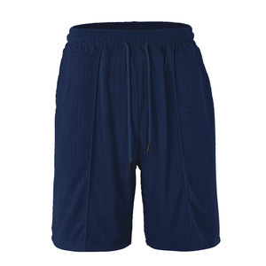 26 Pantaloncini da <span class=keywords><strong>uomo</strong></span> estivi transfrontalieri alla moda, sportivi, casual, larghi, traspiranti, in tessuto jacquard a spugna, assorbenti il sudore, in poliestere - Product Image 1