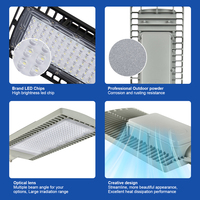 Lampu Jalan LED Pabrik OEM 20W-300W Tahan Air IP66 untuk Penerangan Luar Ruangan dengan Lensa SMD dan Catu Daya AC untuk Penggunaan di Jalan