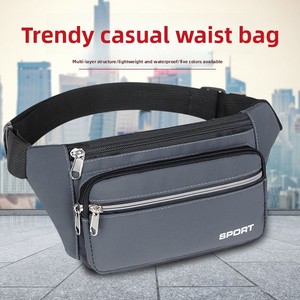 Nova Mochila de Cintura Impermeável de Nylon com Zíper para Esportes ao Ar Livre 2025 - Leve e Personalizável para Viagem - Product Image 3