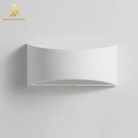 Applique murale LED en plâtre moderne nordique, éclairage vers le haut et vers le bas, luminaire mural décoratif en plâtre pour éclairage intérieur