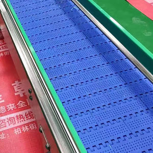 Convoyeur à bande modulaire Durable Facile à entretenir Dosage Bande en plastique PP Cadre en acier inoxydable 304 Polyester PU Vitesse réglable - Product Image 6