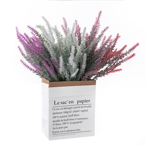 Bouquet de fleurs artificielles CallaFloral en plastique rouge, violet, rose, décoration de mariage à domicile, style INS - Product Image 5