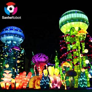 Lanterne électrique d'extérieur étanche en soie enfants modèle Festival spectacle de lumière célébration fleurs noël animaux nouvel an - Product Image 5