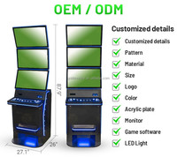 Mesin Game Arcade Vertikal 27'' USA Hot Sale dengan Tombol Tekan, Akseptor Uang, Papan Fusion 5, dan Perangkat Lunak Game Skill Online