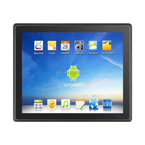 Industrial Tablet Android keras tanpa kipas, Pc Panel layar sentuh kapasitif tanam 17 inci