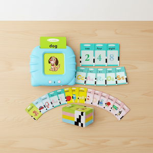 224 cartes flash éducatives parlantes pour enfants, jouet de thérapie orthophonique de poche avec apprentissage des langues en plastique - Product Image 3