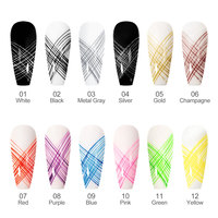 Venalisa – nouveau gel spider 5g vernis à ongles, néon, métal, argent, or, 12 couleurs, dessin de fleurs, Gel de peinture, 82061 #
