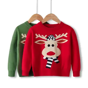 고품질 맞춤형 긴 소매 옷 어린이 겨울 의류 풀오버 니트 소녀 스웨터와 소년 스웨터