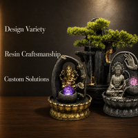 Fontaine d'eau artificielle en cascade pour extérieur, en résine et pierre composite, sur pied, pour jardin et patio, avec éclairage LED, résistante aux intempéries