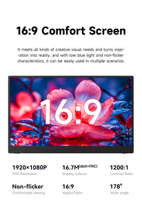 60 PC מסך מגע 1080p 4k מחשב נייד lcd משחקים צג 13.3 15.6 16 17.3 אינץ 'תכונות רמקול חדש - Product Image 4