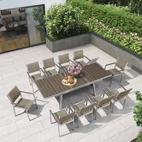 2021 moderno ed elegante Per Il Tempo Libero progetto Alberghiero divano set da pranzo disegni con gambe in alluminio in resina di vimini Da Giardino mobili da giardino