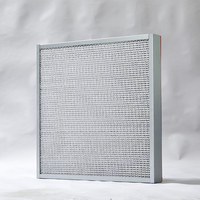 Filtre HEPA H13 haute température avec cadre en acier inoxydable, résistant à la chaleur, pour applications pharmaceutiques et aérospatiales en salle blanche