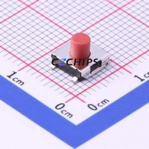 TS-1157-C-F Tactile Switch SMD Switch Single Pole Single Throw Round Button 2.6N Vertical Mount - Product Image 1