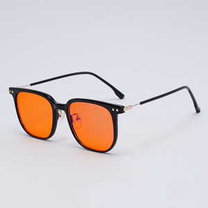 Gafas de <span class=keywords><strong>Computadora</strong></span> <span class=keywords><strong>con</strong></span> Marco TR90 Unisex, Logotipo Personalizado, Último Modelo, 99% Anti-Luz Azul, <span class=keywords><strong>con</strong></span> <span class=keywords><strong>Lentes</strong></span> Tintadas en Rojo Anaranjado - Product Image 5
