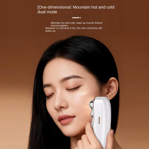 Großhandel Batteriebetriebener Intelligenter Gesichts- und Körpermassager |   Vibration mit 4 Köpfen, Heiß/Kalt/EMS/Licht-Modi |   Tiefengewebsmassage - Product Image 5