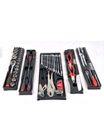 "Kit d'outils à main Kit de réparation automobile portable Jeu de clés à douille à cliquet avec étui en plastique"