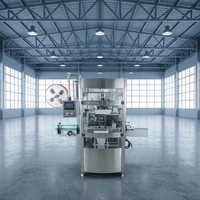 Machine industrielle automatique numérique électrique pour l'étiquetage de bouteilles d'eau et de canettes par film rétractable, avec contrôle par écran tactile PLC, pour étiquettes PVC