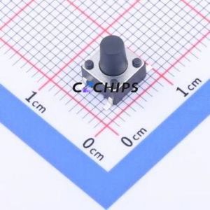 YTS-D003-2I Tactile Switch SMD,6x6mm Switch Single Pole Single Throw Round Button 1.6N Vertical Mount - Product Image 1