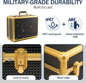 Maletín Profesional para Peluquería, Maleta de Almacenamiento Grande para Salón, Caja de <span class=keywords><strong>Herramientas</strong></span> para Estilista con Compartimentos, No Incluye <span class=keywords><strong>Herramientas</strong></span> - Product Image 3