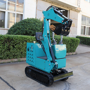 Mini excavadora eléctrica EZ-09 tipo oruga para uso en huertos y construcción, color azul, diseño de ahorro de energía - Product Image 1