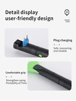 Raquette anti-moustiques électrique rechargeable Eco haute tension, filet à 3 couches pour la maison