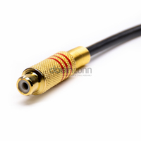 Kabel Ekstensi HSD Fakra 4 Pin HSD 4P E Coded Female ke RCA Female