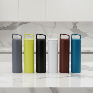 <strong>600ml</strong> Vacuum Insulated Bottle with Carry Handle, OEM Custom Logo Stainless Steel Thermal Water Bottle - Product Image 2