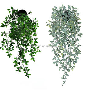Hojas Blancas Artificiales en Polvo, Hojas Verdes Suculentas Artificiales, <span class=keywords><strong>Planta</strong></span> de Césped Artificial con Maceta Decorativa - Product Image 2