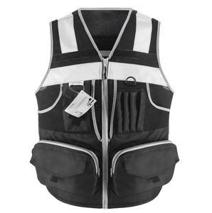 Chaleco DE SEGURIDAD unisex ANSI Clase 3 poliéster de alta visibilidad transpirable logotipo personalizado bolsillos 5CM cinta reflectante naranja - Product Image 3