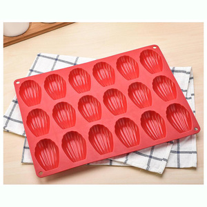 18 cup Silicone <span class=keywords><strong>Madeleine</strong></span> bánh khuôn Madeleines làm cho người mới bắt đầu - Product Image 6