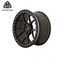 Rines Forjados 722Auto Monoblock con Diseño de Tapa Central para Autos de Pasajeros, de 18, 19, 20 y 21 Pulgadas, 5x112, 5x120, 5x130, de Aleación de Aluminio