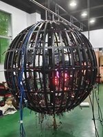 Écran LED sphérique de grande taille P4, haute luminosité, angle de vision à 360°, pour la publicité extérieure, les monuments et les parcs à thème