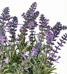 造花 プラスチック ラベンダー 植物 テーブル用 本物そっくり フェイク ラベンダー 鉢植え 装飾 結婚式 ホーム ガーデン 卒業式 - Product Image 3