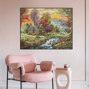 Kit de Broderie pour Débutants : Série Paysages – Artisanat d'Aiguille, Couture Décorative, Kits de Point de Croix - Product Image 3