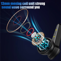 Casque sans fil intra-auriculaire de haute qualité pour jeux P36, Bluetooth 5.3, boîte de charge, réduction de bruit ENC, étanche IPX4 (Type-C), 9H