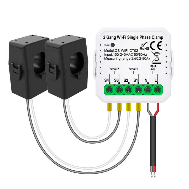 Misuratore Energia WiFi Tuya Smart - Monitor Consumi 80A Con App Per Smart Home - Foto 3