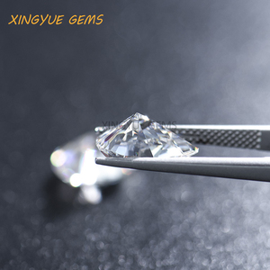 Piedra de moissanita suelta de color negro de corte de pera de diamante sintético de alta calidad precio por quilate para anillos de pera - Product Image 4