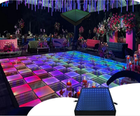 Panneau LED RVBW 3D miroir pour piste de danse, 50x50cm, contrôle DMX512, IP55, pour mariages, fêtes, DJ, éclairage de scène, garantie 2 ans