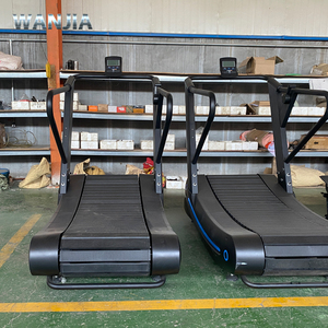 Wanjia tập thể dục mới tập thể dục Máy chạy bộ trong nhà phòng tập thể Dục Hướng dẫn sử dụng Máy chạy bộ Cardio đào tạo bằng gỗ cong Máy chạy bộ - Product Image 5