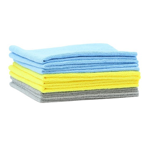 Màu mã hóa dệt kim sợi nhỏ làm sạch khăn cho nhà hàng ngày sử dụng cho bồn rửa nhà bếp bảng gương màn hình cảm ứng bề mặt làm sạch - Product Image 6