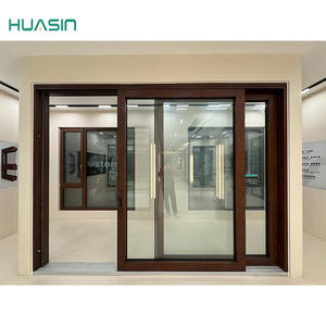Fournisseur de portes coulissantes en bois plaqué aluminium cerise anti-poussière de qualité américaine standard 2025, <span class=keywords><strong>prix</strong></span> d'usine Huasin - Product Image 3