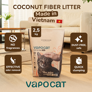 Arena para Gatos de Fibra de Coco Eficiente, Arena Natural para Mascotas con Bajo Rendimiento de Dispersión para Espacios Domésticos Limpios - Product Image 1