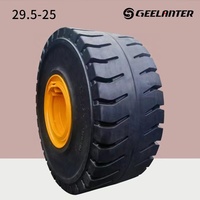 Geelanter 29.5-25 Diagonalreifen, neue Vollgummireifen für Radlader Komatsu, Naturkautschuk, ECE-zertifiziert, 3 Jahre Garantie, flach