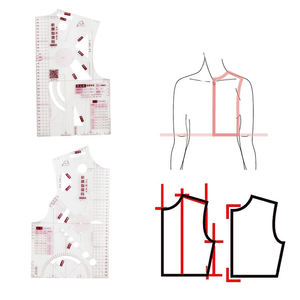 Juego de Reglas de <span class=keywords><strong>Costura</strong></span> Multifuncionales de 3 Piezas con Patrón Curvo, <span class=keywords><strong>Regla</strong></span> de Sastre, <span class=keywords><strong>Regla</strong></span> de Plástico para Patchwork, <span class=keywords><strong>Regla</strong></span> de Acolchado - Product Image 2