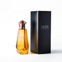 Flacon de parfum de luxe en verre ambré de créateur 30ml 50ml 100ml – Flacon de parfum fantaisie pour homme avec pulvérisateur à pompe et bouchon hermétique