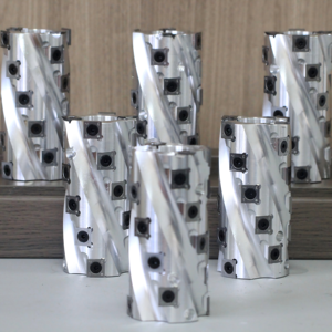Spiral Flat Milling Cutter, <strong>Machining</strong>, Woodworking Milling Cutter, Carbide Inserts Replaceable. - Product Image 4