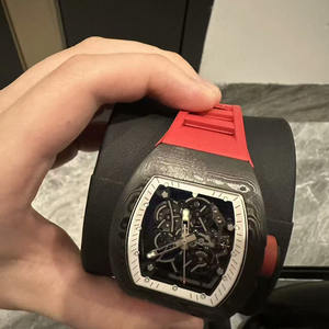 Montre mécanique de luxe de haute qualité avec boîtier en fibre de carbone, style affaires et loisirs, tendance mode, automatique et lumineuse - Product Image 6
