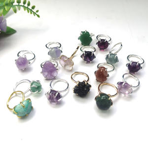 خواتم مجوهرات راقية ، مجوهرات كريستال جمشت من حجر الشمس الفلوريت الطبيعي الملون للهدايا - Product Image 6