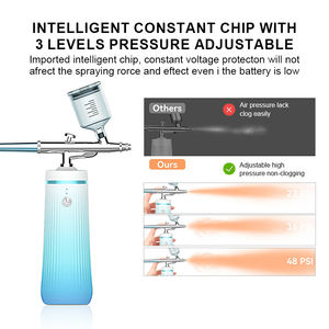 Pistolet à air comprimé électrique polyvalent et portable pour tatouages Nail Art Teinte Teinture Sourcils Maquillage Peinture Pulvérisateur Aérographe Machine - Product Image 4