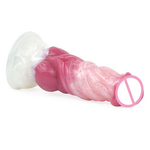 Consolador <span class=keywords><strong>Artificial</strong></span> para mujeres, Juguetes sexuales realistas con forma de demonio, Lobo, piel, cómoda, para masturbadores con Color rosado - Product Image 3